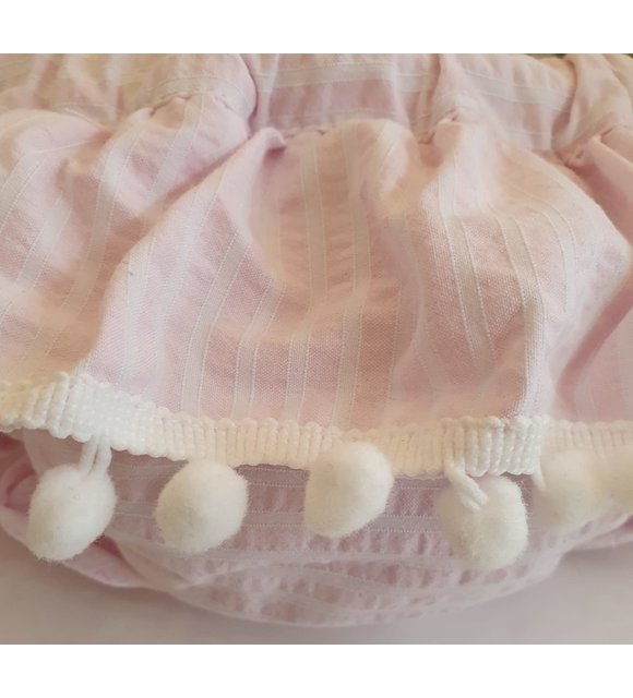 Phi Phi Gestreepte Bloomer Roze/Wit