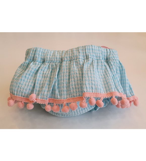 Phi Phi Geruite Bloomer Aqua/Roze