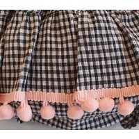 Phi Phi Geruite Bloomer Zwart/Wit