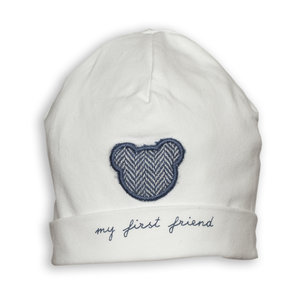 First First Babymutsje met Blauw Beertje