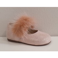 Babywalker Babywalker Ballerina's met Bontje Dusty Roze