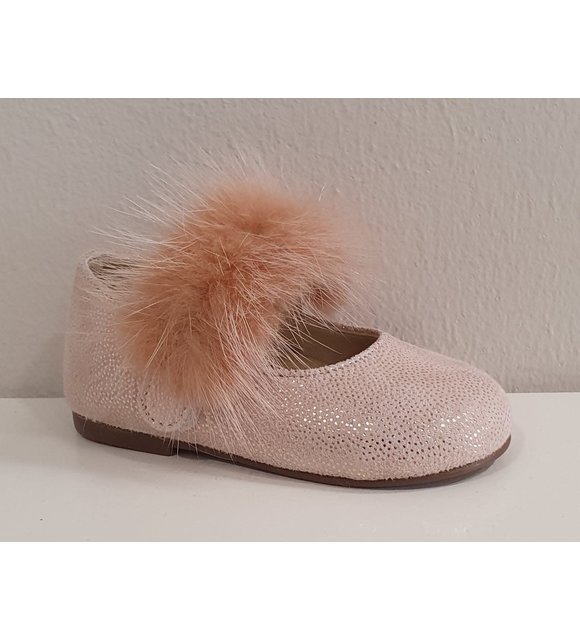 Babywalker Babywalker Ballerina's met Bontje Dusty Roze