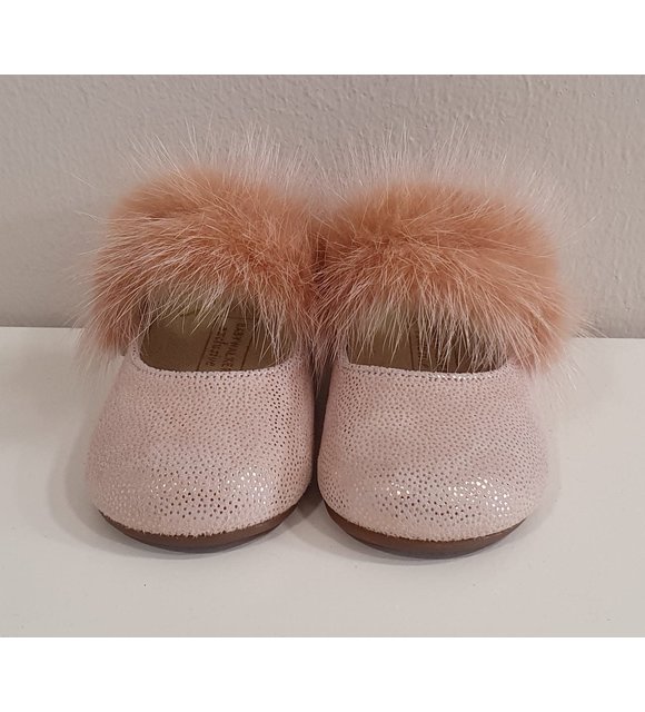 Babywalker Babywalker Ballerina's met Bontje Dusty Roze