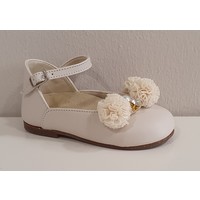 Babywalker Babywalker Ballerina's met Rozetjes Creme