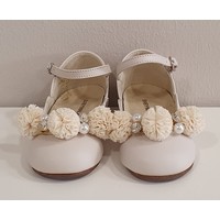 Babywalker Babywalker Ballerina's met Rozetjes Creme