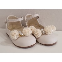 Babywalker Babywalker Ballerina's met Rozetjes Creme