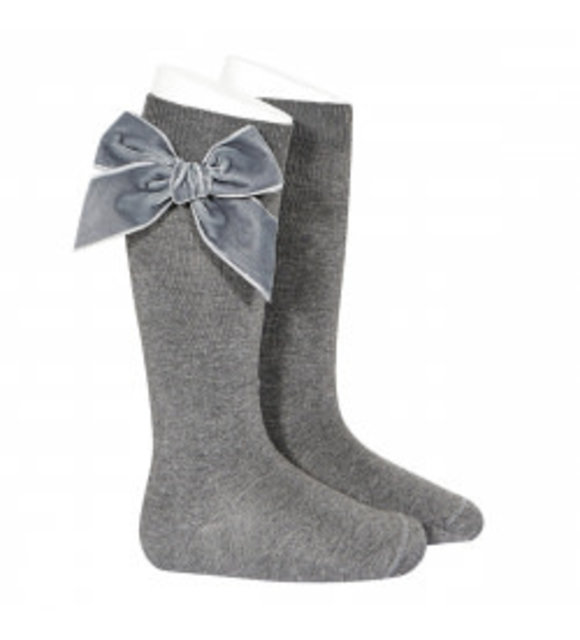 Condor Kniekousen met Velvetstrik Condor Kniekousen met Velvetstrik