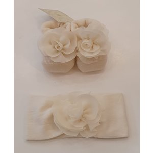 La Perla-Story Loris Haarband en sokjes met bloem