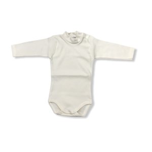 Babidu Romper met hoog kraagje creme