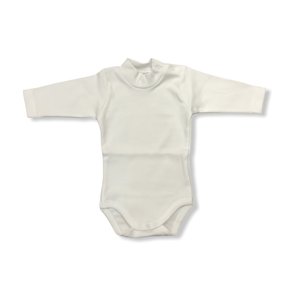 Babidu Romper met hoog kraagje wit
