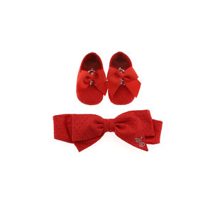 Monnalisa Schoentjes met haarband rood