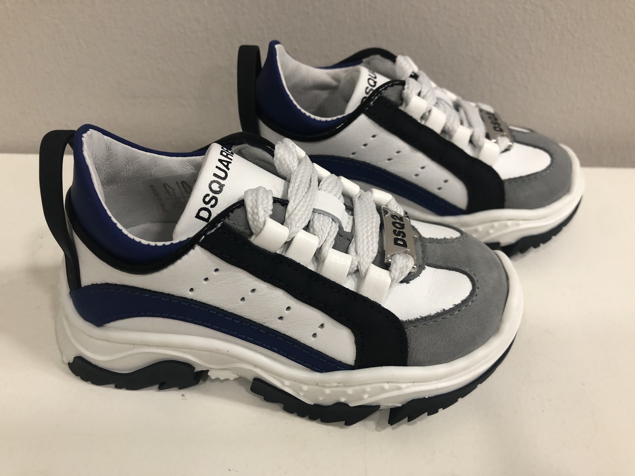 Dsquared2 Sneakers wit/blauw/zwart - Poppedoll