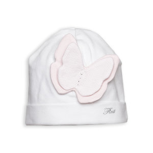 First Babymutsje met vlinder