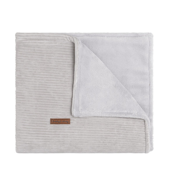 Baby's Only Wiegdeken teddy Sense kiezelgrijs