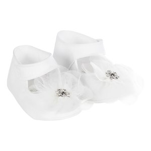 Monnalisa Babyschoentjes met tulle bloem
