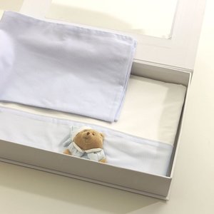 Nanan Nanan 3-delige Lakenset Wieg Puccio Blauw