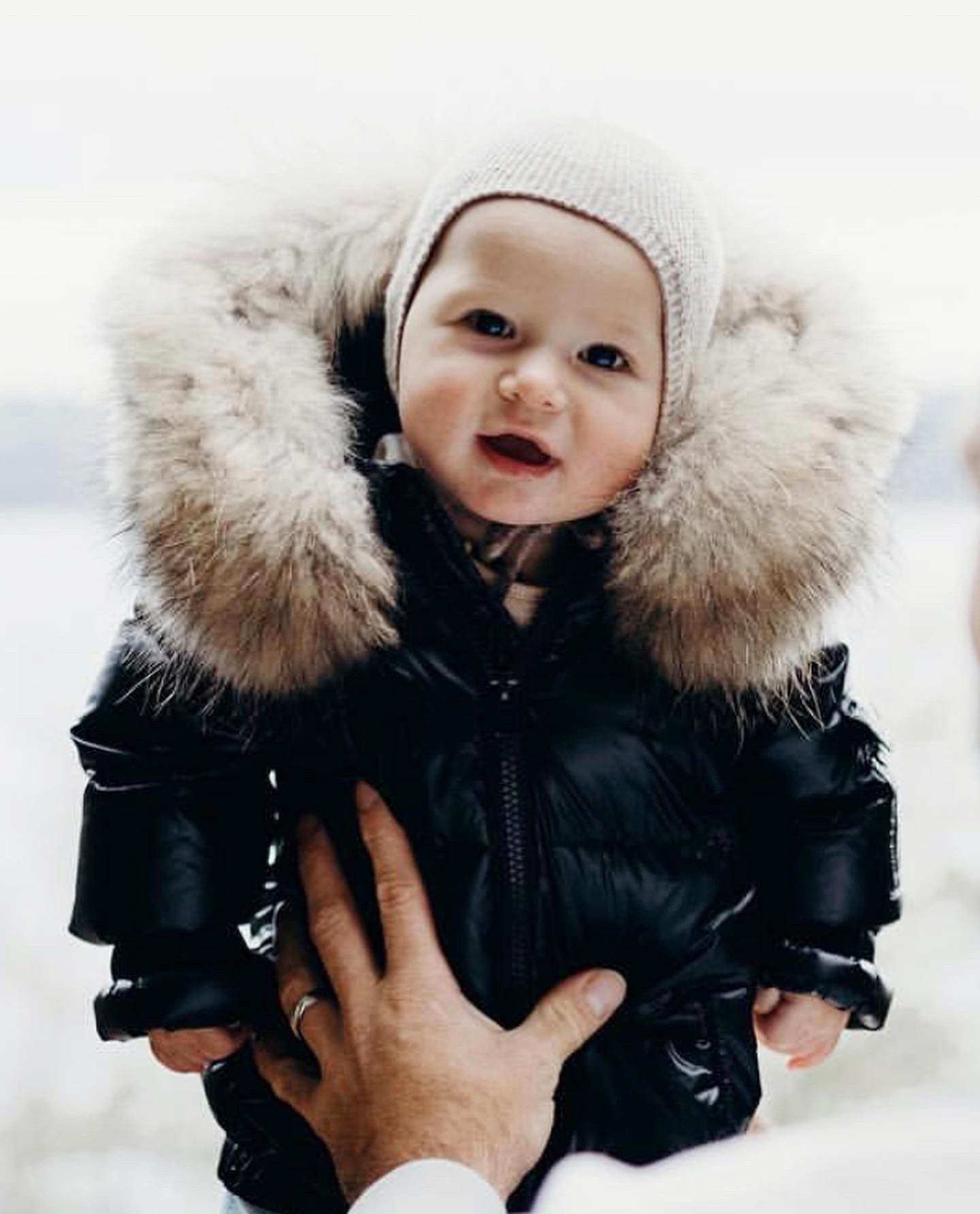Zwarte baby jas deals