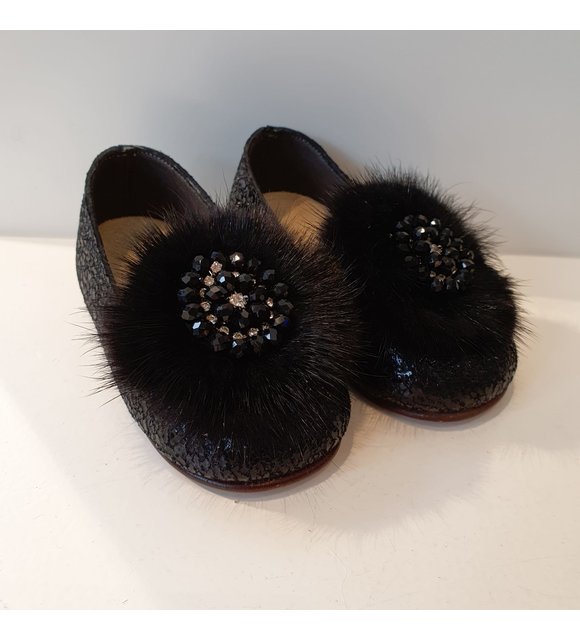 Babywalker Ballerina's met bontje