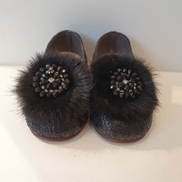 Babywalker Ballerina's met bontje