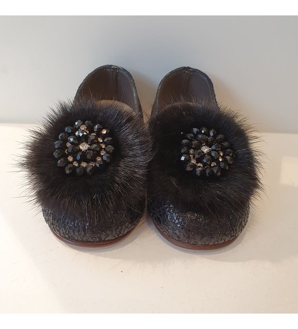 Babywalker Ballerina's met bontje