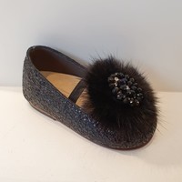 Babywalker Ballerina's met bontje