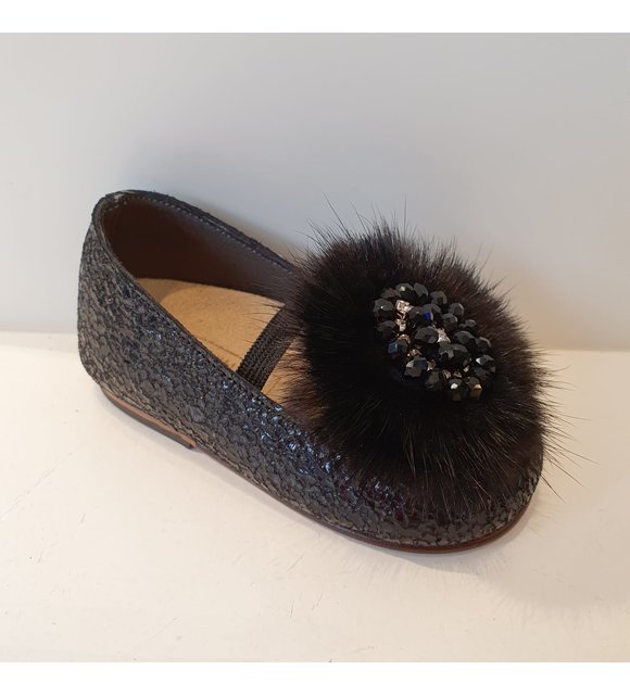 Babywalker Ballerina's met bontje