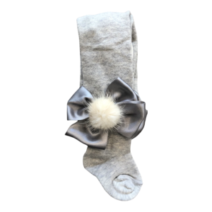 Meia Pata Maillot met strik en bontje