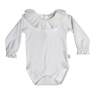 Baby Gi Romper met kraagje broderie
