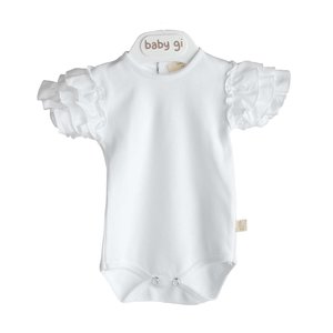 Baby Gi Romper met ruches mouwen