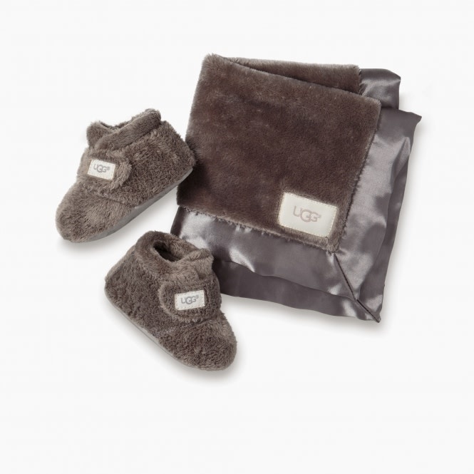 Ben depressief Methode censuur UGG Babyslofjes met Doudou Grijs - Poppedoll