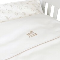Théophile & Patachou Donsovertrek bed 100x135cm  + sloop - wit linnen