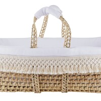 Théophile & Patachou Rieten reiswieg + Aankleding natureel franjes