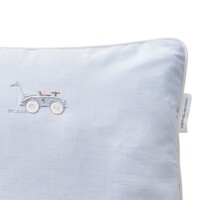 Théophile & Patachou Geborduurd Kussen effen stof