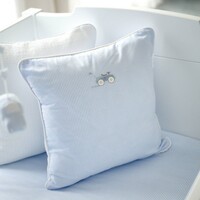 Théophile & Patachou Geborduurd Kussen lijnen