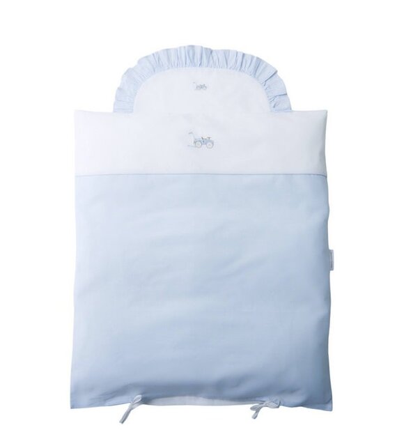 Théophile & Patachou Donsovertrek wieg lijnen 80x80cm + sloop