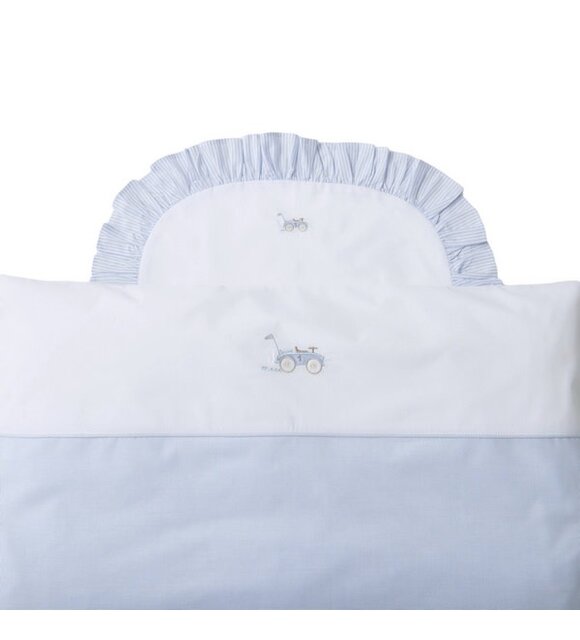 Théophile & Patachou Donsovertrek wieg lijnen 80x80cm + sloop