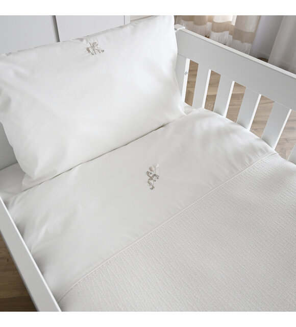 Théophile & Patachou Donsovertrek bed gewafeld 100x135cm  + sloop