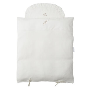 Théophile & Patachou Donsovertrek wieg gewafeld 80x80cm + sloop