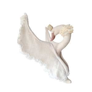 Love me Linnen & lace swan beige