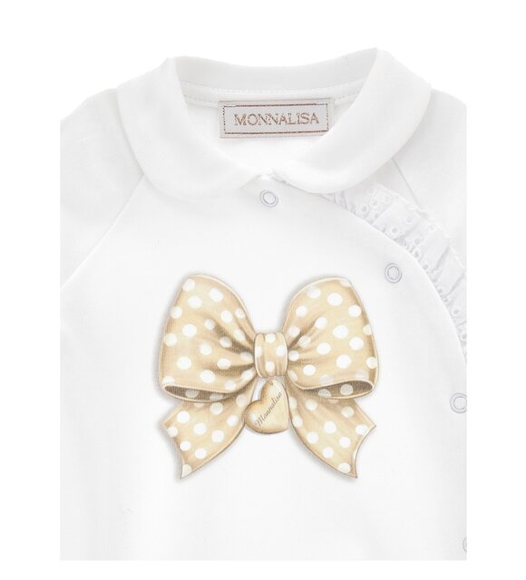 Monnalisa Babypakje met slabber en muts