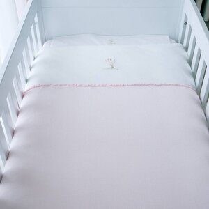 Théophile & Patachou Gedrukt donsovertrek bed 100x135cm + sloop lijnen