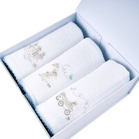 Théophile & Patachou 3 geborduurde tetra doek BP 60x60 + doos