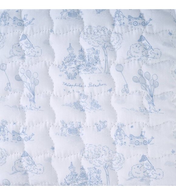 Théophile & Patachou Rechthoekig toilettas  - Gewatteerd gedrukt