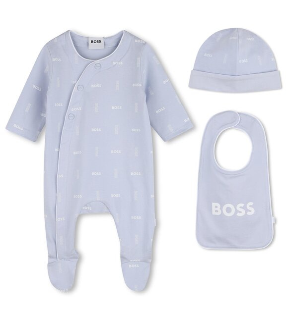 Hugo Boss Babypakje met muts en slabber