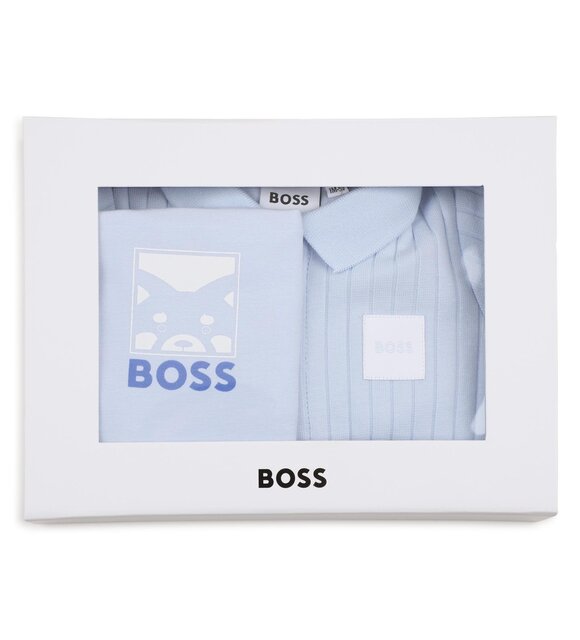 Hugo Boss Babypakje met muts en slabber