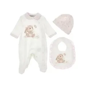 Monnalisa Babypakje met mutsje en slabber