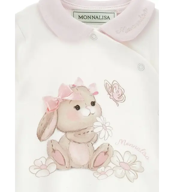 Monnalisa Babypakje met mutsje en slabber