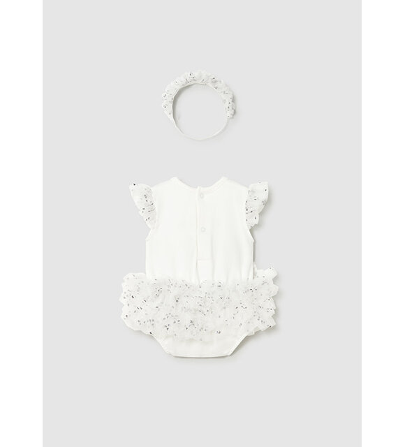 Mayoral Tulle romper met haarband