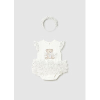 Mayoral Tulle romper met haarband