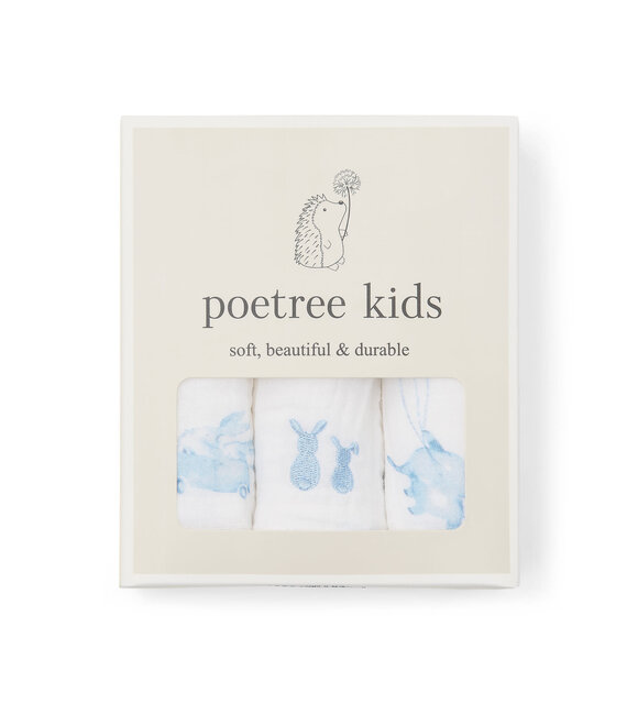 Poetree Hydrofiel doeken, 3 stuks